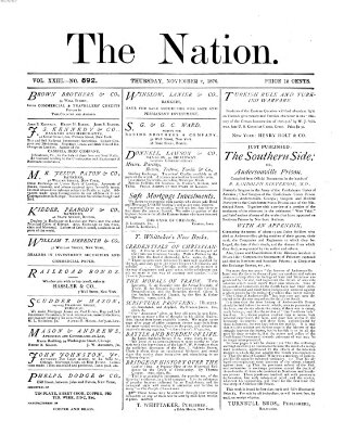 The nation Donnerstag 2. November 1876