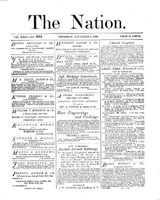 The nation Donnerstag 9. November 1876