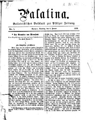 Palatina (Pfälzer Zeitung) Dienstag 4. Januar 1876