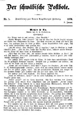 Der schwäbische Postbote (Neue Augsburger Zeitung) Samstag 8. Januar 1876