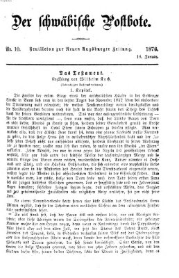 Der schwäbische Postbote (Neue Augsburger Zeitung) Dienstag 18. Januar 1876