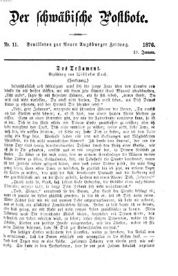 Der schwäbische Postbote (Neue Augsburger Zeitung) Mittwoch 19. Januar 1876