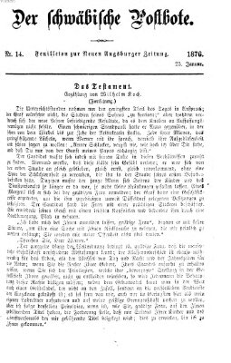 Der schwäbische Postbote (Neue Augsburger Zeitung) Dienstag 25. Januar 1876