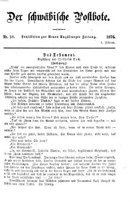 Der schwäbische Postbote (Neue Augsburger Zeitung) Dienstag 1. Februar 1876