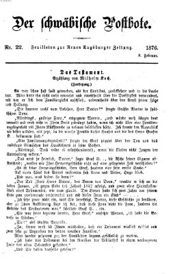 Der schwäbische Postbote (Neue Augsburger Zeitung) Dienstag 8. Februar 1876