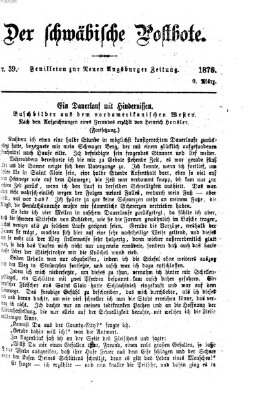 Der schwäbische Postbote (Neue Augsburger Zeitung) Donnerstag 9. März 1876