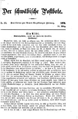 Der schwäbische Postbote (Neue Augsburger Zeitung) Donnerstag 30. März 1876