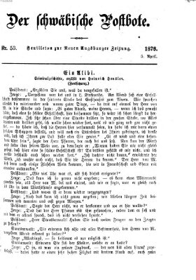 Der schwäbische Postbote (Neue Augsburger Zeitung) Mittwoch 5. April 1876