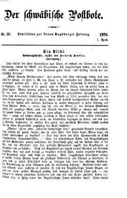 Der schwäbische Postbote (Neue Augsburger Zeitung) Freitag 7. April 1876