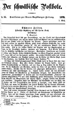 Der schwäbische Postbote (Neue Augsburger Zeitung) Mittwoch 3. Mai 1876