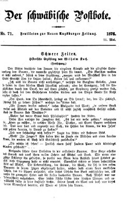 Der schwäbische Postbote (Neue Augsburger Zeitung) Donnerstag 11. Mai 1876