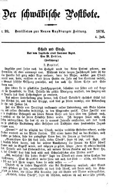 Der schwäbische Postbote (Neue Augsburger Zeitung) Dienstag 4. Juli 1876