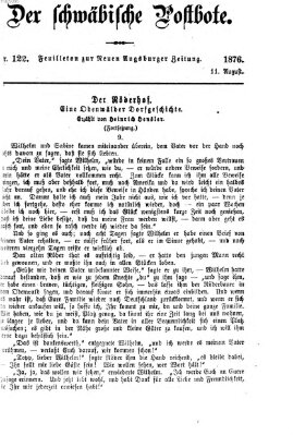 Der schwäbische Postbote (Neue Augsburger Zeitung) Freitag 11. August 1876