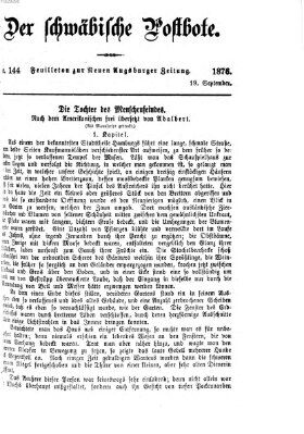 Der schwäbische Postbote (Neue Augsburger Zeitung) Dienstag 19. September 1876