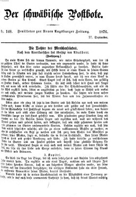 Der schwäbische Postbote (Neue Augsburger Zeitung) Mittwoch 27. September 1876