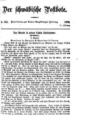 Der schwäbische Postbote (Neue Augsburger Zeitung) Mittwoch 11. Oktober 1876