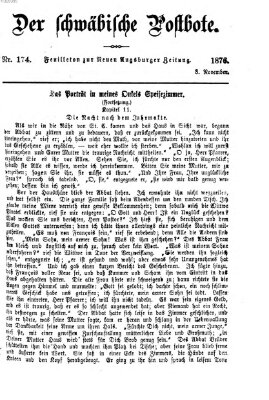 Der schwäbische Postbote (Neue Augsburger Zeitung) Mittwoch 8. November 1876