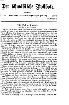 Der schwäbische Postbote (Neue Augsburger Zeitung) Freitag 10. November 1876