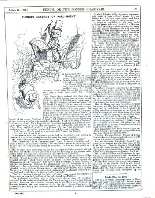 Punch Samstag 22. April 1876