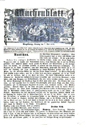 Wochenblatt für das christliche Volk Sonntag 7. Mai 1876