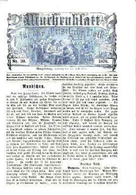 Wochenblatt für das christliche Volk Sonntag 23. Juli 1876