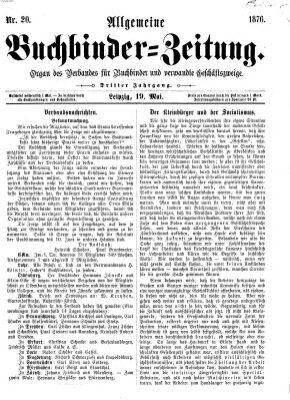 Allgemeine Buchbinderzeitung Freitag 19. Mai 1876