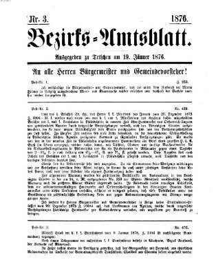 Bezirks-Amtsblatt Mittwoch 19. Januar 1876