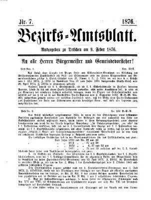 Bezirks-Amtsblatt Mittwoch 9. Februar 1876