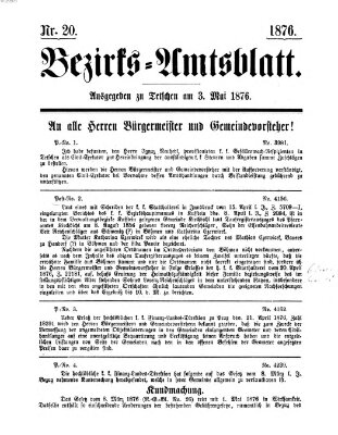 Bezirks-Amtsblatt Mittwoch 3. Mai 1876