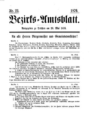 Bezirks-Amtsblatt Samstag 20. Mai 1876