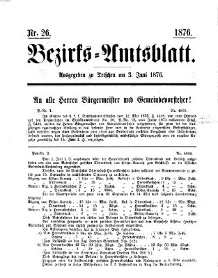 Bezirks-Amtsblatt Samstag 3. Juni 1876