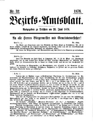 Bezirks-Amtsblatt Mittwoch 28. Juni 1876