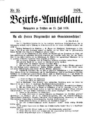 Bezirks-Amtsblatt Samstag 15. Juli 1876