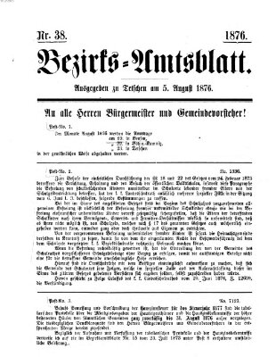 Bezirks-Amtsblatt Samstag 5. August 1876