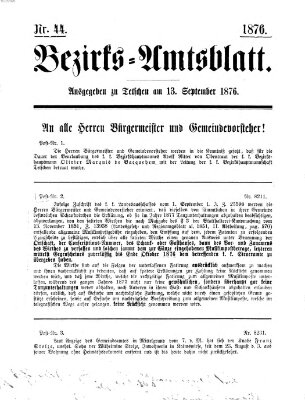 Bezirks-Amtsblatt Mittwoch 13. September 1876