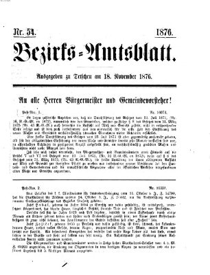 Bezirks-Amtsblatt Samstag 18. November 1876