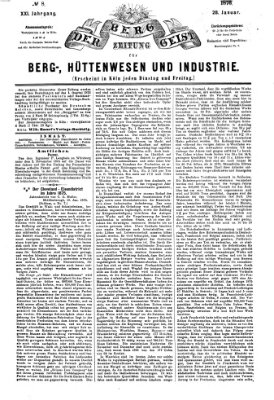 Der Berggeist Freitag 28. Januar 1876