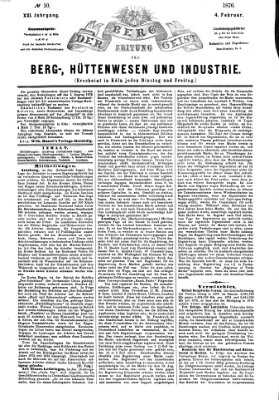 Der Berggeist Freitag 4. Februar 1876