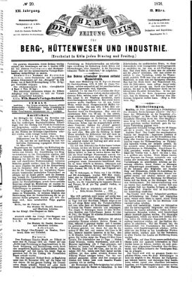 Der Berggeist Freitag 10. März 1876