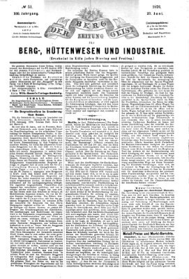 Der Berggeist Dienstag 27. Juni 1876