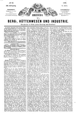 Der Berggeist Dienstag 4. Juli 1876