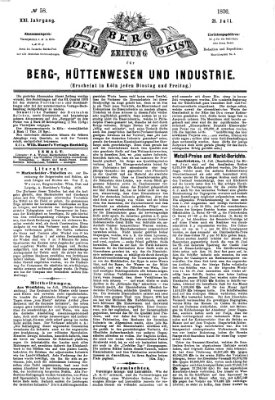 Der Berggeist Freitag 21. Juli 1876