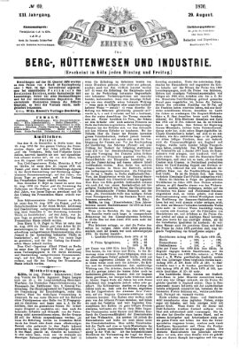 Der Berggeist Dienstag 29. August 1876