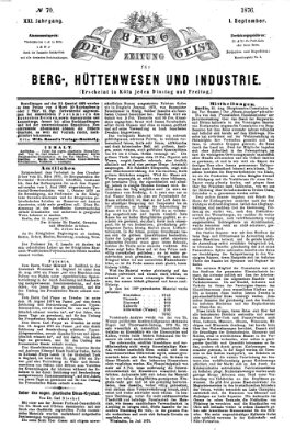 Der Berggeist Freitag 1. September 1876