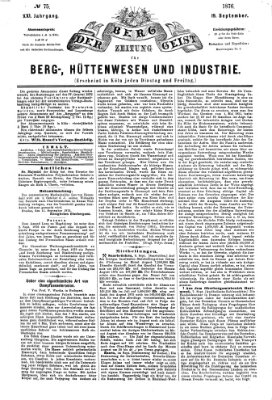 Der Berggeist Dienstag 19. September 1876