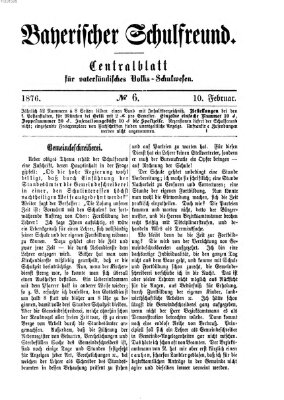 Bayerischer Schulfreund Donnerstag 10. Februar 1876