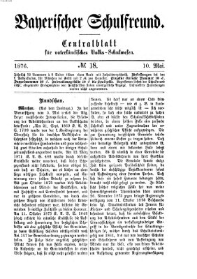 Bayerischer Schulfreund Mittwoch 10. Mai 1876