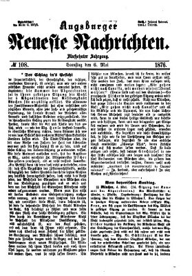 Augsburger neueste Nachrichten Samstag 6. Mai 1876