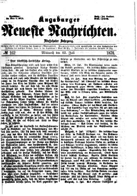 Augsburger neueste Nachrichten Mittwoch 12. Juli 1876