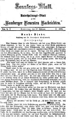 Bamberger neueste Nachrichten. Sonntagsblatt : Unterhaltungs-Beilage zu den "Bamberger neueste Nachrichten" (Bamberger neueste Nachrichten) Sonntag 27. Februar 1876